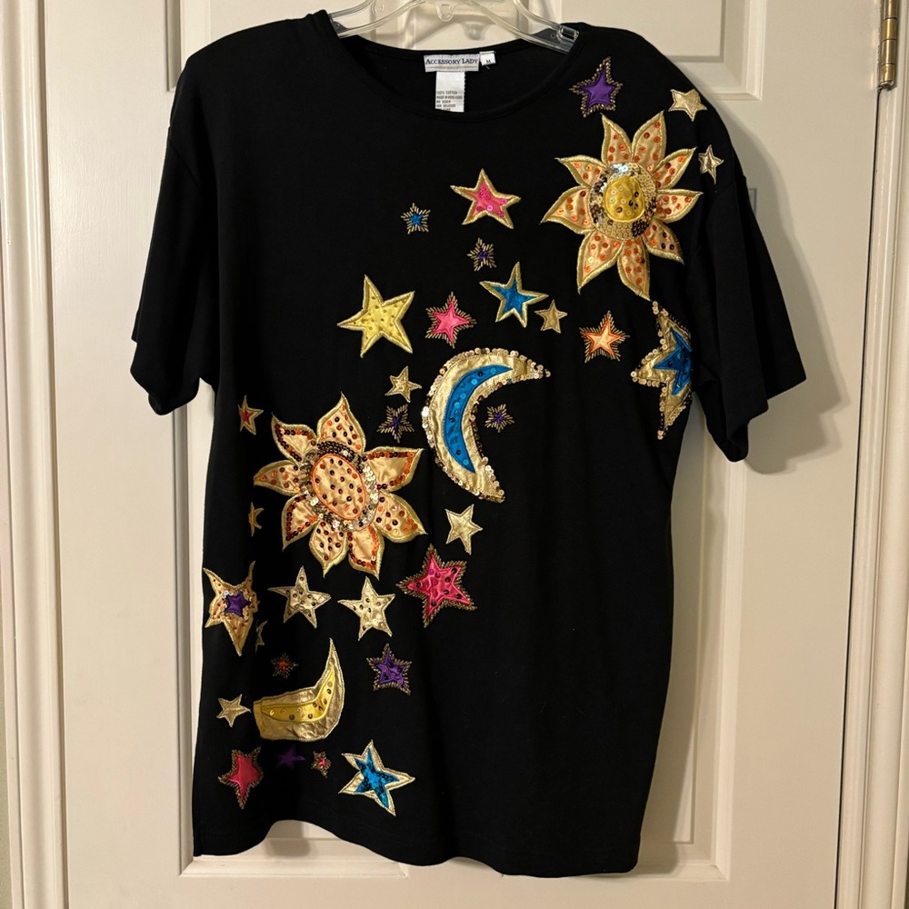 Accessory Lady Colorful Sequin Tee
